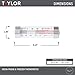 Taylor Large Dial Kitchen Refrigerator/Freezer Kitchen Thermometer with Suction Cups, Refrigerator/Fridge Thermometer - 2 Pack