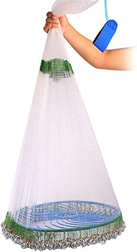 Grljd Fishing Equipment/Hand Throwing Net Chain is Used for Bait in Various Sizes (Size : Height 3m iron chain) (Size : Height 3m iron chain)