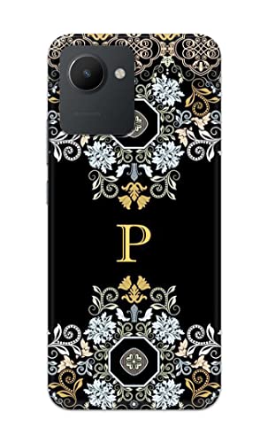 Image of Printed Hard Back Cover Case for Realme C30 | Realme C30s Back Cover (Alphabet P) -1803