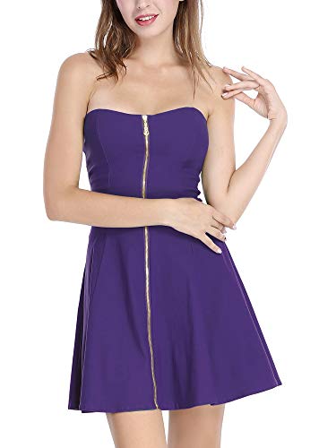 Image of Allegra K Women's Sexy Strapless Party Dress Sweetheart Neck Sleeveless Mini Tube Top Dresses