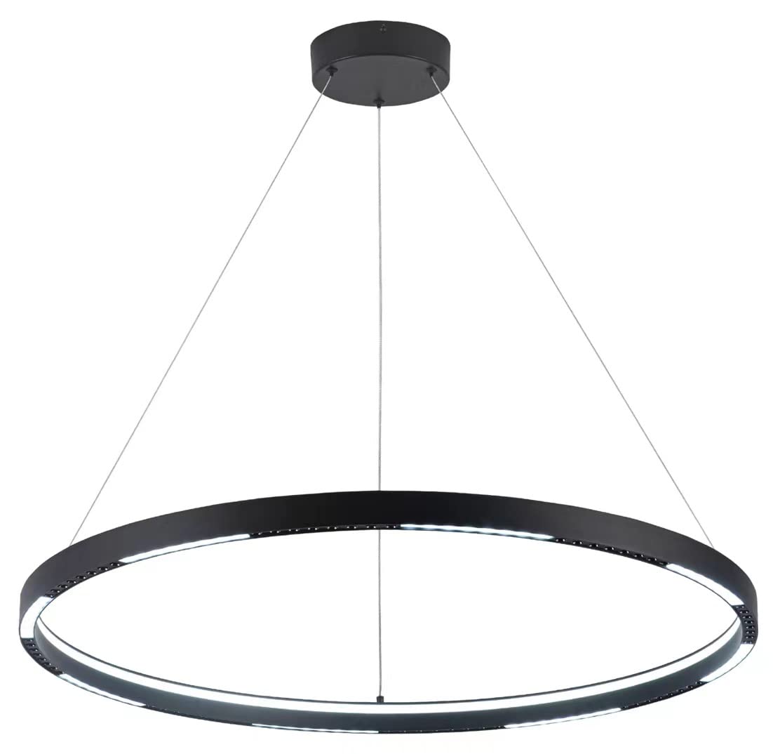 SUNMOO Modern Led Pendant Light Modern Led Chandelier, 1 Ring Circular