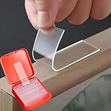 120pcs Double-Sided Adhesive Tape – Heavy Duty, Removable & Reusable Strong Hold No Residue for Walls, Posters, Crafts, Home Decor – with Red Storage Box