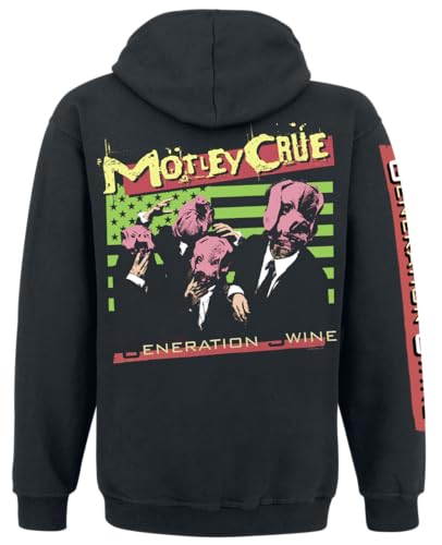 Mötley Crüe Kapuzenpullover - Generation swine - M bis XL - für Männer - Größe M - schwarz  - Lizenziertes Merchandise!