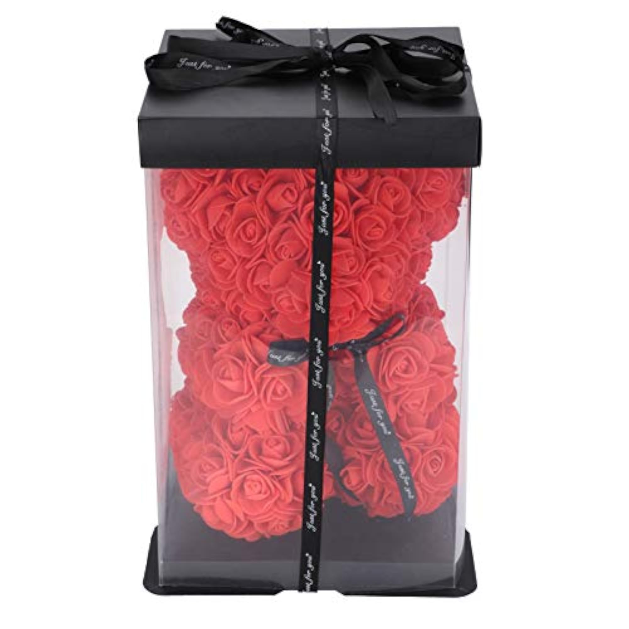 Handmade Flower Teddy Bear Gift Box, Eco-Friendly