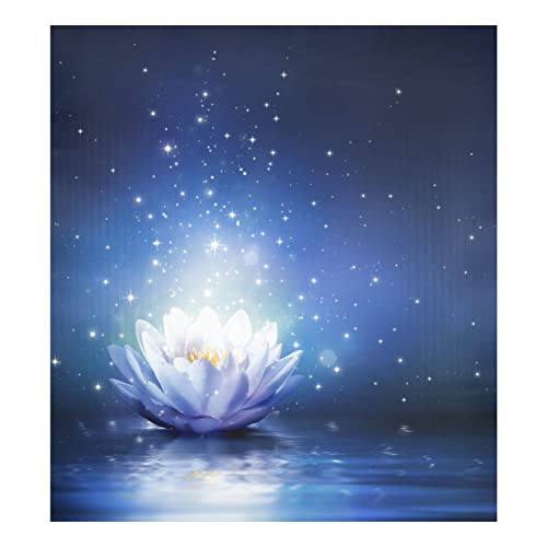 susiyo Blaue Farbe Magic Lotus Magnet Abdeckung, Geschirrspüler Aufkleber Dekor Magnetaufkleber für Kühlschrank Cover