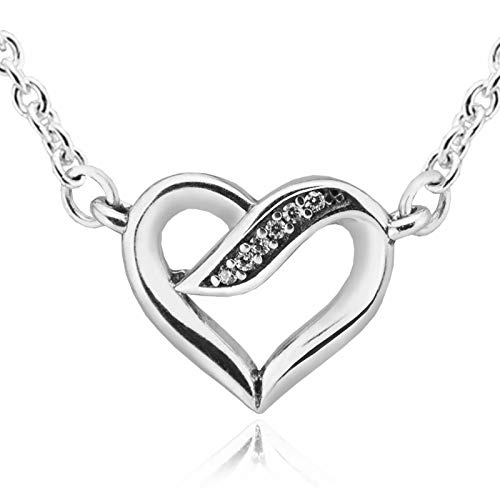 Bijoux transparentes avec chaine de coeur : le cadeau femme romantique