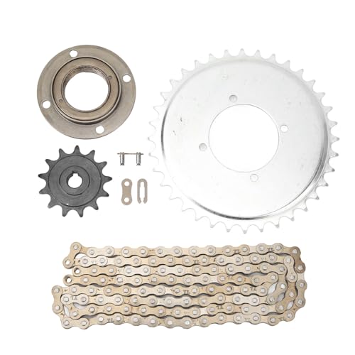 Kit de chaîne 410 avec pignon 13T et volant en acier pour bricolage vélos