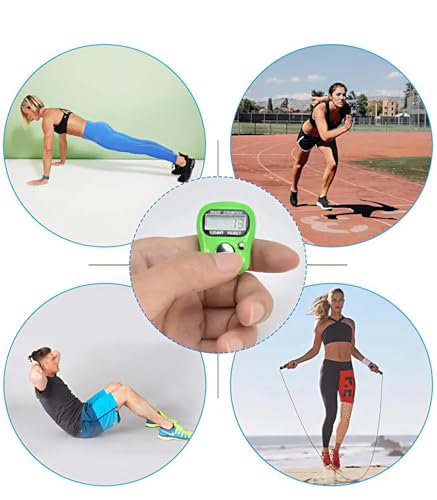 Image of FreshDcart Digital Tally Counter Combo Pack of 3 | Strap Finger Counter, Ring Counter and Keychain Counter with LCD Display & Reset Button for Jaap, Meditation, Sports, Attendance