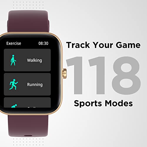 Image of Fire-Boltt Neptune Smartwatch 1.69 inch Full Touch HD Display with 240 * 280 High Res, 5ATM Water Resistance, 118 Sports Modes with Fast Charging, SpO2 Monitoring, Games