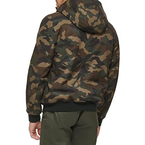 Image of DOCKERS Men's Softshell Sherpa Lined Bomber Jacket (Standard and Big & Tall)