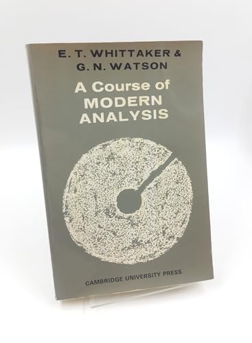A Course of Modern Analysis 0521091896 Book Cover
