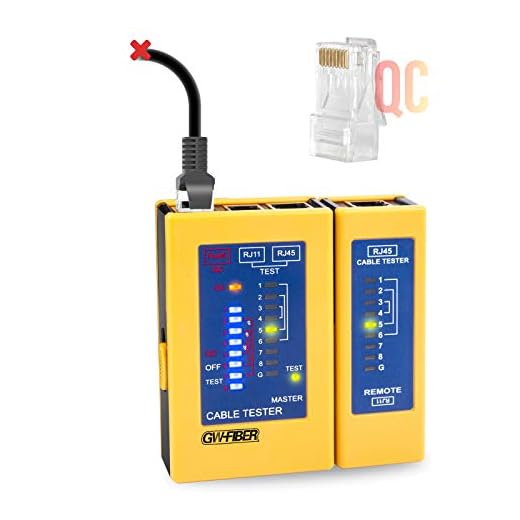 network cable tester,rj45 tester ethernet tester poe tester cat8 cat7 cat6 continuity tester cable tester network tester ethernet cable teste [QC Single side test RJ45 connector]Include battery