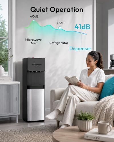 Image of Euhomy Self-Cleaning Water Dispenser, Bottom-Load Water Cooler, UV