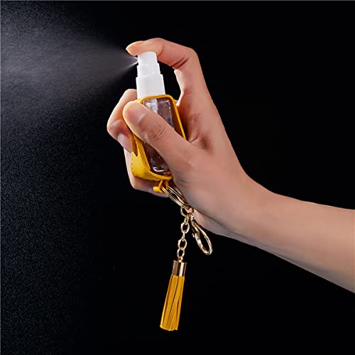 Lucktao 4 Stück 30 ml Sprühflasche parfümzerstäuber Schlüsselanhänger Tragbare Quetschflasche Wiederverwendbare parfum… - Image 6