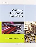 Custom Pub: Ordinary Differential Equations 0176621083 Book Cover