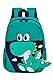 Pawleso Dino Rucksack Kindergarten, Kindergartenrucksack Jungen, 2-6 Jahre, Kinder Rucksack 2-3 Jahre, für Jungs Höhe 80-120cm, mit Brustgurt
