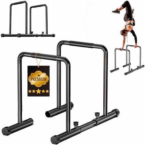 ManiBoom Calisthenics Parallel Bars Adjustable Width and Height L...