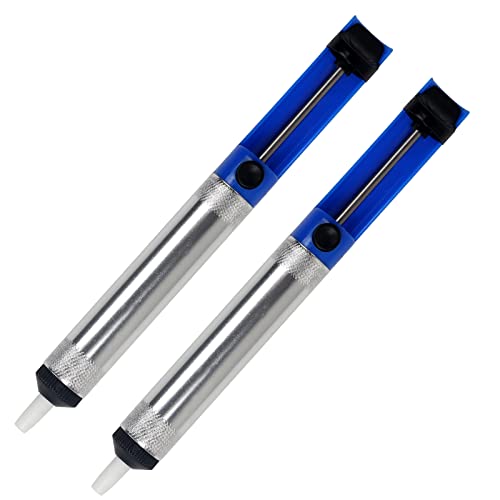 Lesnow Solder Sucker Desoldering Pump,Electric Soldering Iron Auxiliary Tool Manual Desoldering Suction Pump,Vacuum Pump Solder Removal Tool (2 pcs Desoldering Pumps)