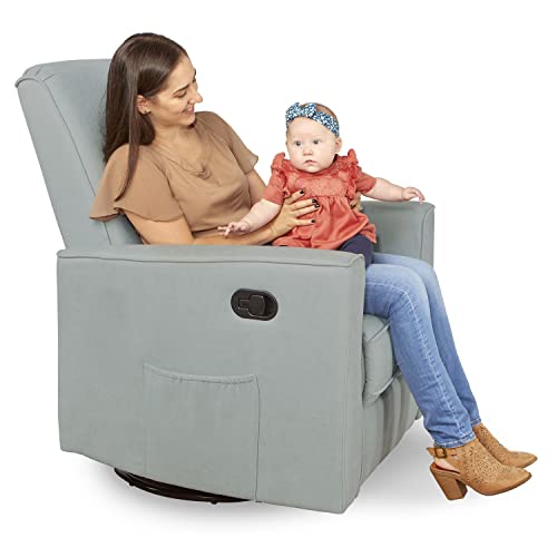 Evolur Raleigh Rocker In Light Blue Nursery Gliders/Recliners, Wood, Pack Of 1 #TOP3