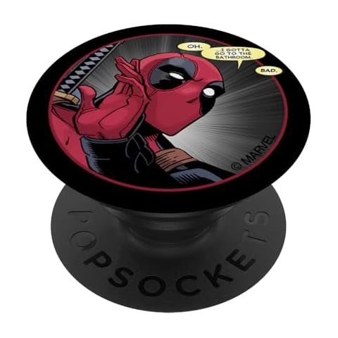 Marvel Deadpool Bathroom PopGrip Phone Holder Cover