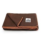 Teco Outdoor Large Military Wool Blanket Warm & Thick Emergency Survival Blanket Great for Camping, Outdoors, Sports Events- Washable First-Aid Fire Retardant Throw Blanket- 4.5 lbs, 64' x 88'