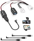 DashCam Power Adapter,(5P Type E)Fit Subaru Ascent/Crosstrek/Forester/Impreza/Legacy/Outback/WRX,Connect to Auto-Dimming Rearview Mirror,Power Adapter Charging Cable for GPS Dash Cam Mirror Camera