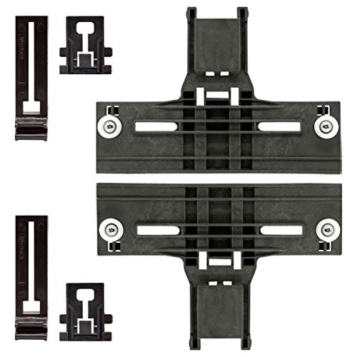 Upgraded Dishwasher Top Rack Adjuster Kit W10350376(2) W10195840(2) W10195839(2) by Sikawai Compatible with Whirlpool Ken-more Dishwasher Upper Rack Replaces W10712394 AP5272176 PS3497383-6 Pack