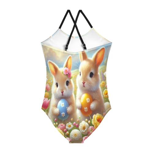 Easter Bunnies Egg Girls Bathing Suit Swimsuit Swimwear Summer Beach One Piece Swimsuits2