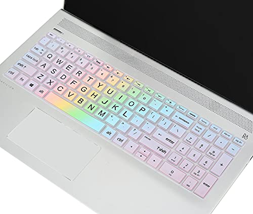 Housse de clavier HP Pavilion mince et lavable motif Rainbow 11