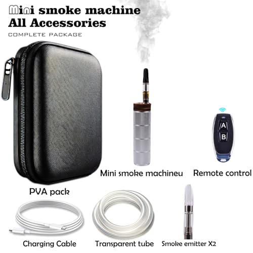 Máquina de humo metálica mini para fotografía y fiestas miniatura 2