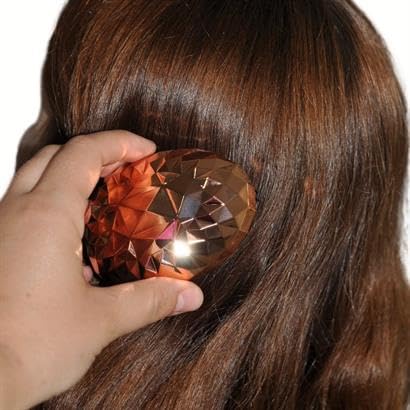 Rose Gold Saç Düzleştirici Tarak Geniş Aralıklı Her Saç Tipine Uygun Fırçalı Düzleştirici