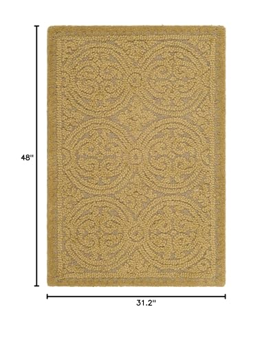 Tapete Safavieh Cambridge 2'6" x 4' Light Gold y Dark Gold miniatura 2