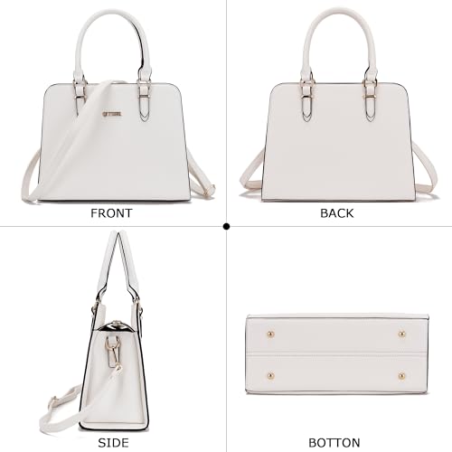 Image of Qiyuer Satchel Purses For Women Handbag And Wallet Set Tote Bag | Premium Vegan Leather,Matching Wallet,RFID Blocking,Work,Casual
