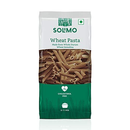Amazon Brand – Solimo Whole Durum Wheat Penne Pasta, 500g