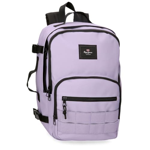 Pepe Aris Colorful Zaino da Cabina per Portatile 15.6 25 x 40 x 20 cm by Joumma Bags jeans poliestere lilla