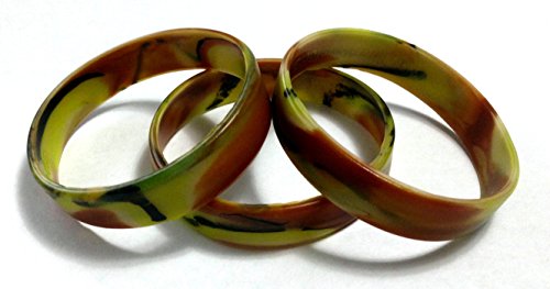 Image of TheAwristocrat 1 Dozen (12) Multi-Pack Blank Rubber Wristbands Silicone Bracelets - Select from a Variety of Colors