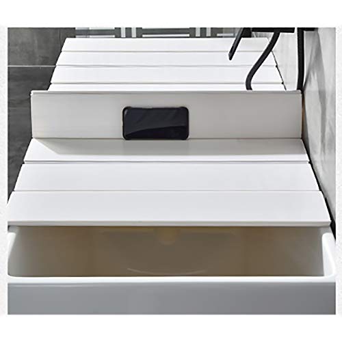 Bandeja para bañera plegable de PVC blanco con aislamiento 164cm 2