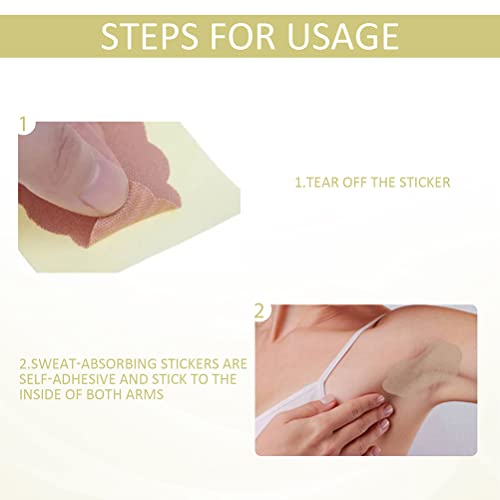 Syrisora Pacote com 12 almofadas de axila – Almofadas de suor de axila invisíveis para absorção de a