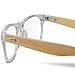 Navaris gafas para el ordenador de bambú - Gafas antifatiga con patillas...