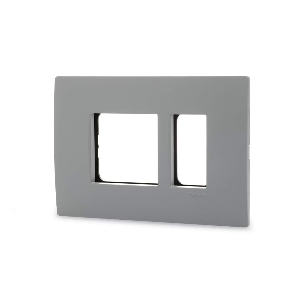 Schneider Electric Opale-3 Module Grid and Cover Plate, Misty Grey (Pack of 10) 1