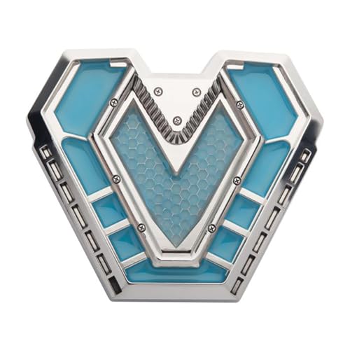 SalesOne MARVEL BLACK PANTHER WAKANDA FOREVER IRONHEART ARC REACTOR PIN REPLICA - Marvel Gifts - Marvel Merchandise, One Size, Metal, No Gemstone