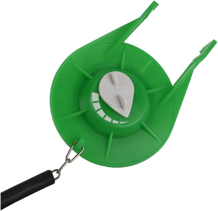 Green Chloramine-Resistant Plastic Flapper with Chain Guard