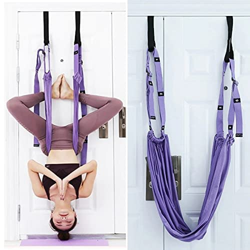 Nikrim™ Yoga Rope Adjustable Backbend Training Belt Anti-gravity Aerial Yoga Strap Hammock Dance Leg Waist Stretch Fitness Home Gym (B09R2GFQ64) Amazon Price History, Amazon Price Tracker