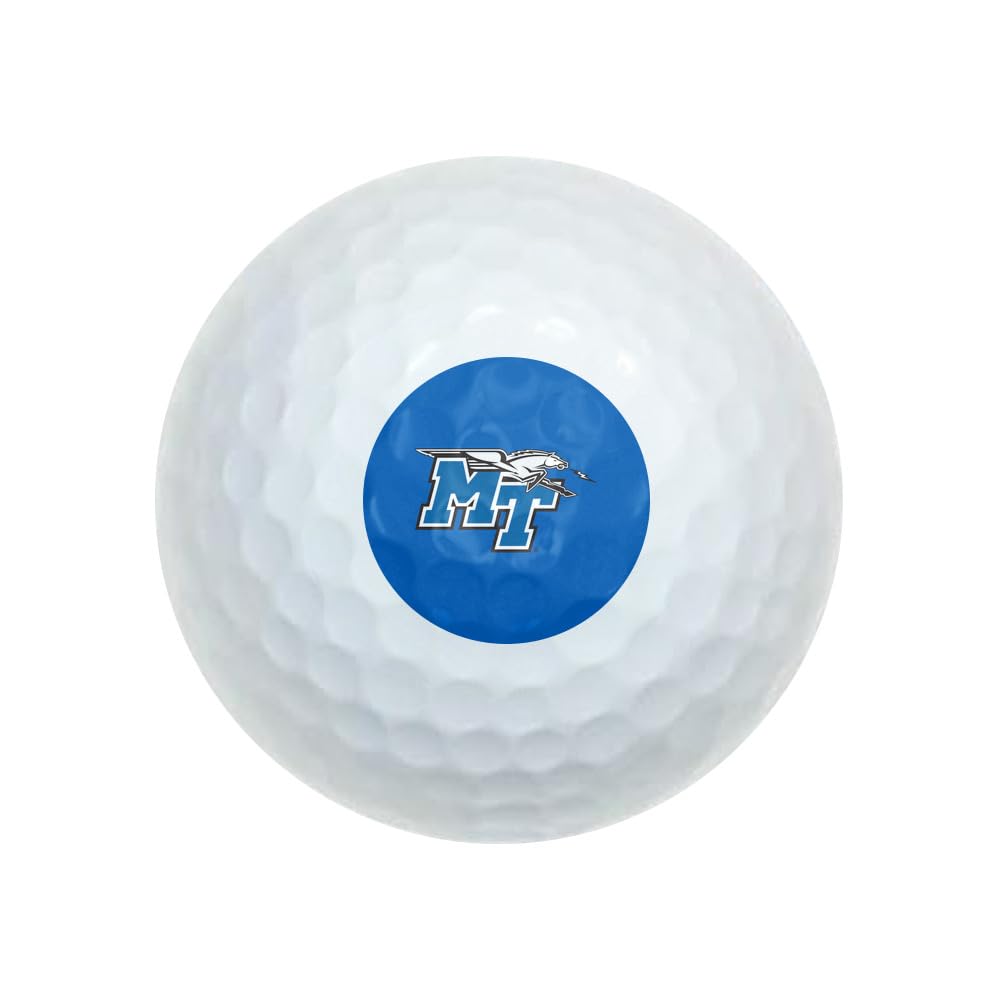 GRAPHICS & MORE Middle Tennessee State Primary Logo Novelty Golf Balls 3 Pack