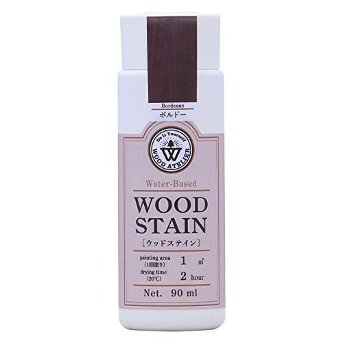 和信ペイント 水性着色剤 ウッドアトリエ ウッドステイン 90ml 800627 木目を生かした着色 WS-27 ボルドー