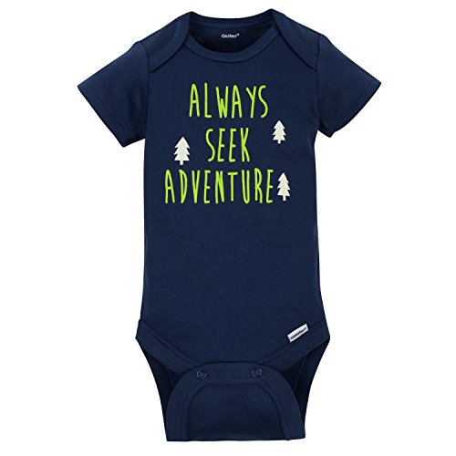 Image of Gerber Unisex Baby 5-Pack Short Sleeve Variety Onesies Bodysuits