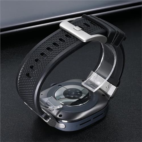 Bracelet Galaxy Watch 7 Ultra 47mm SCHIK caoutchouc silicone métal - 5