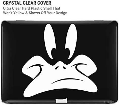 Skinit Case + Skin Compatible with MacBook Pro 15in (2016-19) - Officially Licensed Warner Bros Daffy Duck Plain Black and White Design