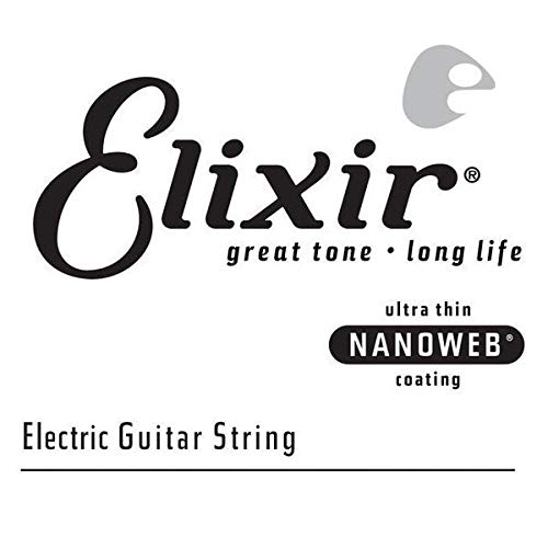 Elixir® Strings Anti-Rust Plated Plain Steel Corda Singola (.014)