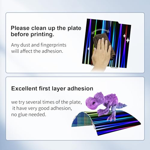 Plaque H1H Rainbow Streak Bambu Lab A1 Mini 184 mm